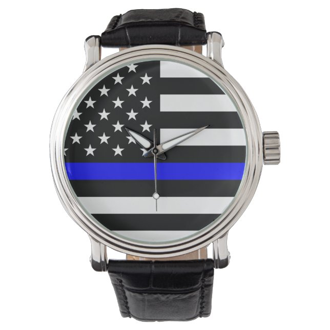 Thin Blue Line Flag (United States) Watch (Front)