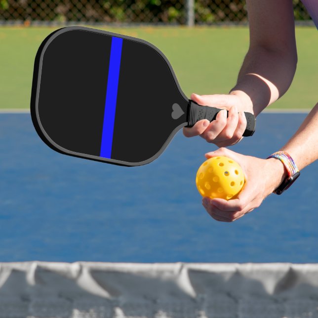 Thin Blue Line - For Those Who Serve Pickleball Paddle (Insitu)