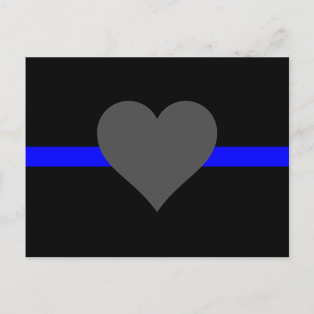 Thin Blue Line - For Those Who Serve Postcard (Front)