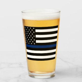 Thin blue line glass