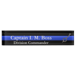 Thin Blue Line - Handcuff Key Nameplate