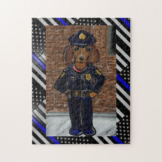 THIN BLUE LINE JIGSAW PUZZLE (Vertical)