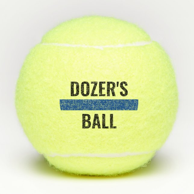Thin Blue Line K9 Police Dog Name Personalised Tennis Balls (Front)