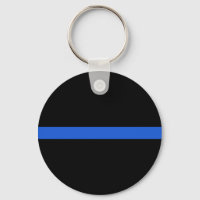 Thin Blue Line Keychain