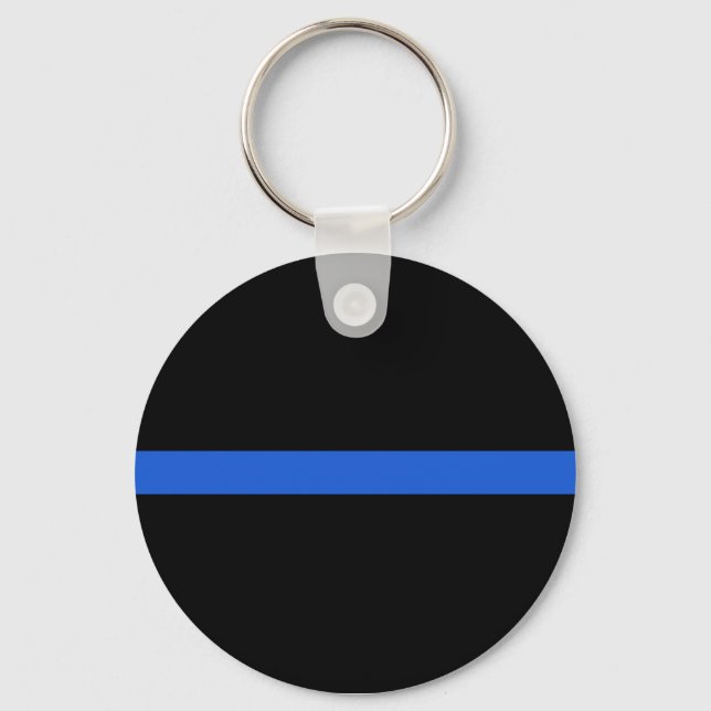 Thin Blue Line Keychain (Front)