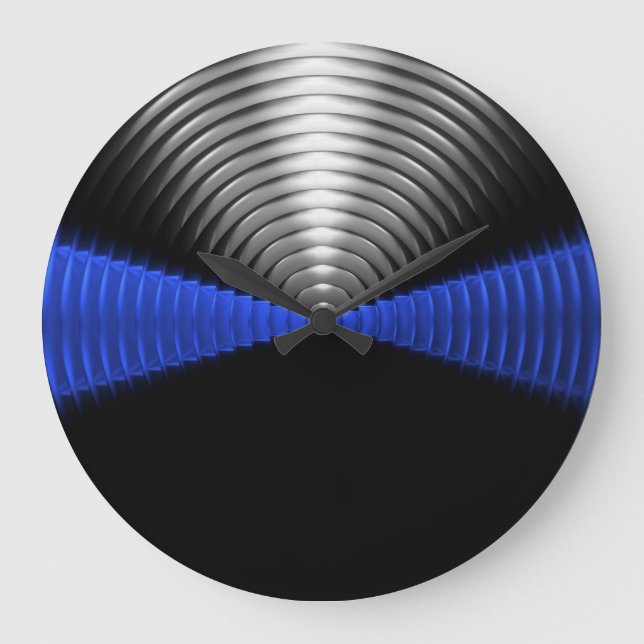 Thin Blue Line Large Clock (Front)