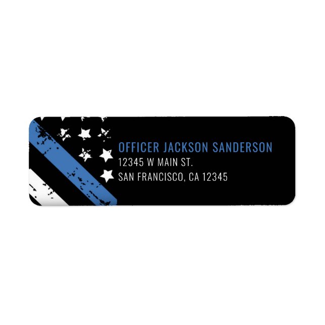 Thin Blue Line Law Enforcement Police Retirement (Front)