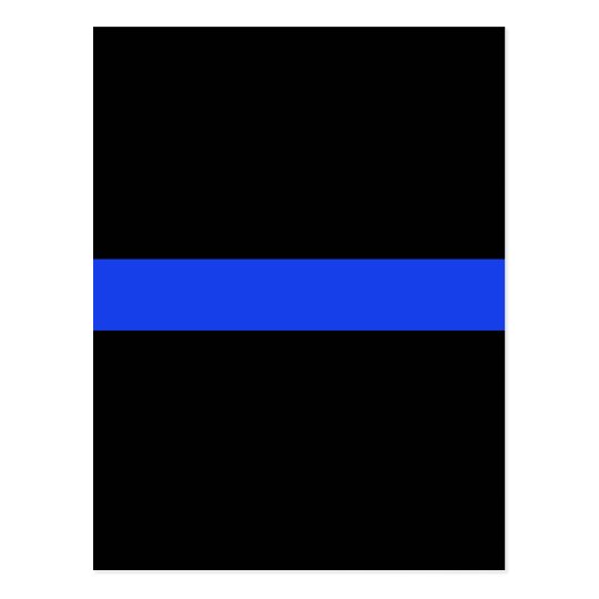 Thin Blue Line Law Enforcement Postcard