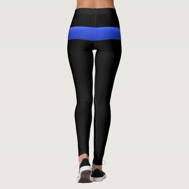 Thin Blue Line Leggings (Back)