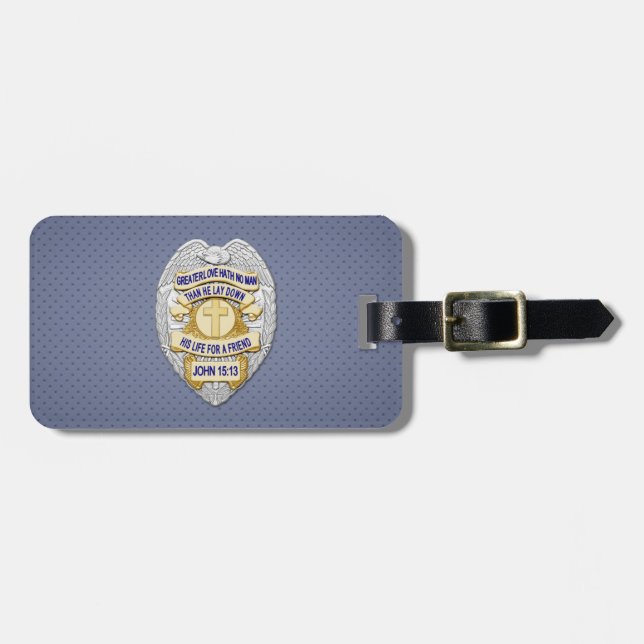 Thin Blue Line Luggage Tag (Front Horizontal)