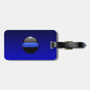Thin Blue Line Luggage Tag