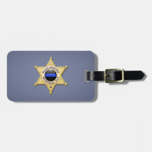 Thin Blue Line Luggage Tag
