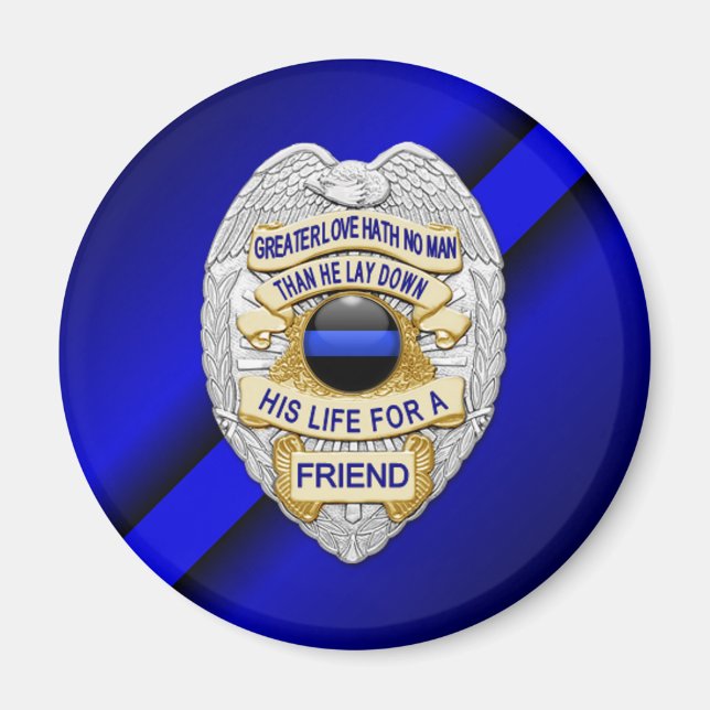 Thin Blue Line Magnet (Front)