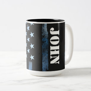Thin Blue Line NAME Mug