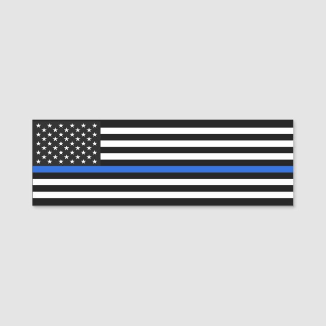 Thin Blue Line Name Tag (Front)