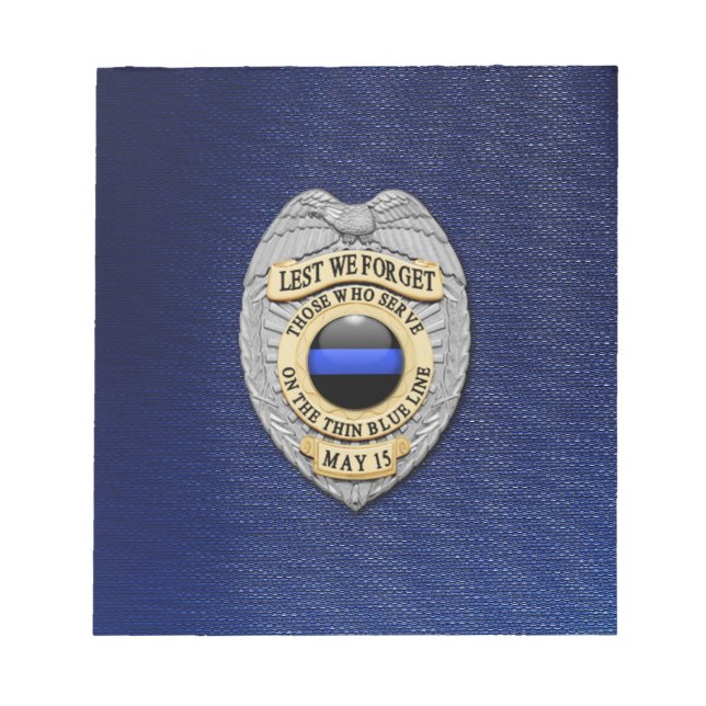 Thin Blue Line Notepad (Front)