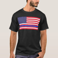 "THIN BLUE LINE on FLAG"