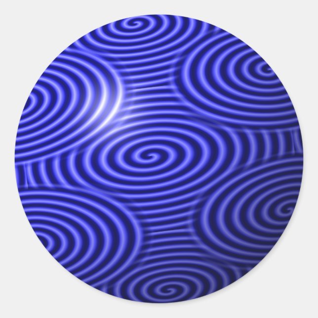 Thin Blue Line One-of-a-Kind Classic Round Sticker (Front)