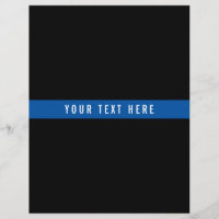 Thin Blue Line Organiser Pages for 3 Ring Binder