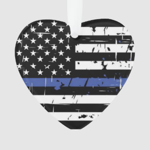 Thin Blue Line Ornament