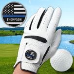 Thin Blue Line Personalised Name Police Officer Golf Glove<br><div class="desc">Are you looking for a unique and personalised gift for the golfer in your life who also happens to be a police officer or a supporter of the police department? Look no further! Our collection of golf gifts combines the love for golf with the admiration for our brave policemen and...</div>