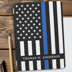 Thin Blue Line Personalised Police Officer iPad Pro Cover
