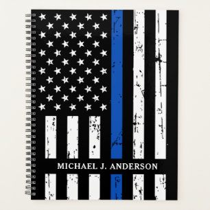 Thin Blue Line Personalised Police Officer Planner