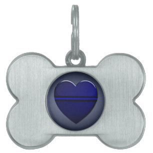 Thin Blue Line Pet ID Tag