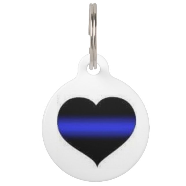 Thin Blue Line Pet Tag (Back)