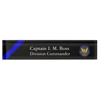 Thin Blue Line - Phoenix PD Patch Desk Name Plate