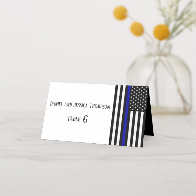 Thin Blue Line Place Card (Front)