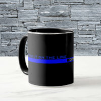 Thin Blue Line Police Appreciation with Name