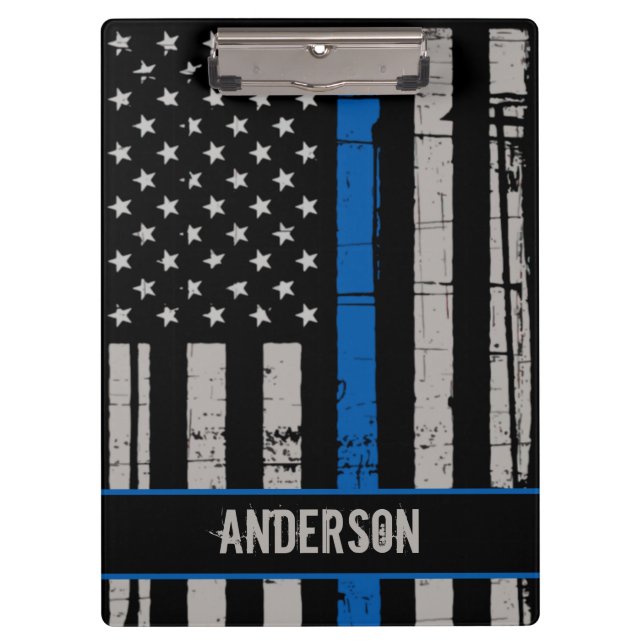 Thin Blue Line Police Clipboard (Front)