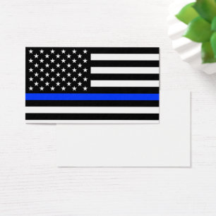 Thin Blue Line Police Flag
