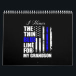 Thin Blue Line Police Flag Back The Blue Calendar<br><div class="desc">Thin Blue Line Police Flag Back The Blue</div>
