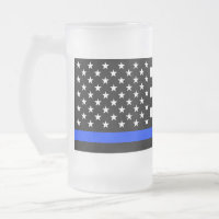Thin Blue Line Police Flag