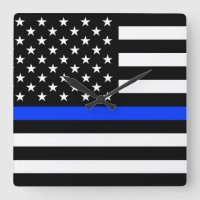 Thin Blue Line Police Flag