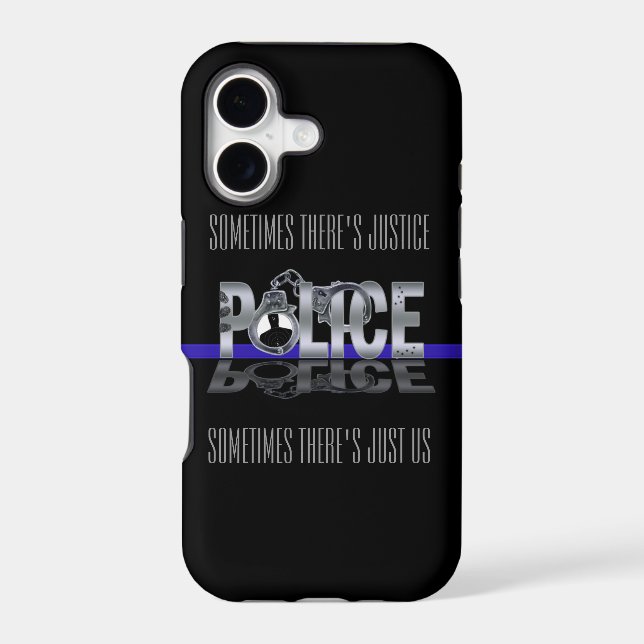 Thin Blue Line: POLICE iPhone 5 Case (Back)