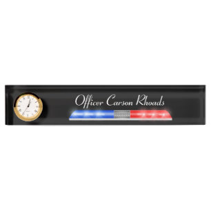 Thin Blue Line - Police Light Bar Nameplate