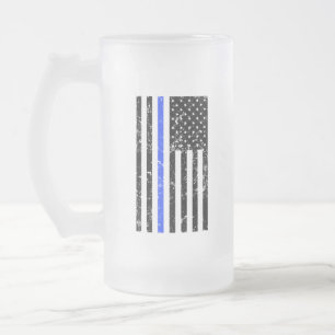 Thin Blue Line - Police Officer - Beer Mug