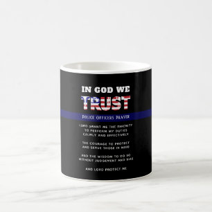 Thin Blue Line Police PRAYER US Law Enforcement Coffee Mug