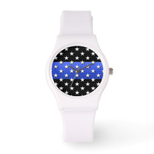 Thin Blue Line Police Stars and Stripes Watch