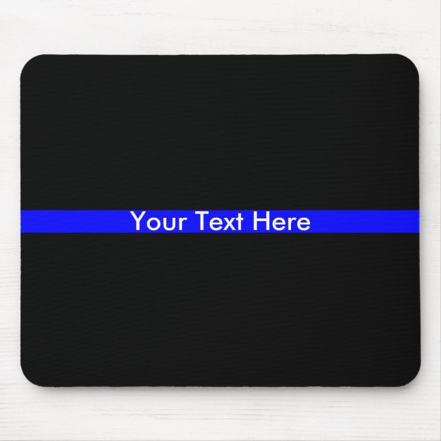 Thin blue line Police Support Mouse Mat (Front)
