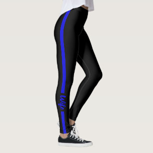Thin Blue Line Police Wife Leggings
