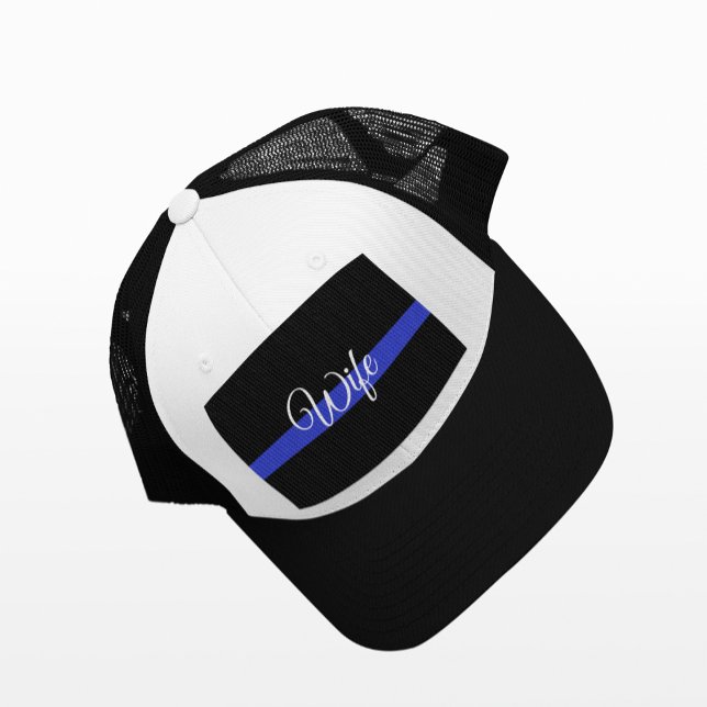 Thin Blue Line: Police Wife Trucker Hat (Creator Uploaded)