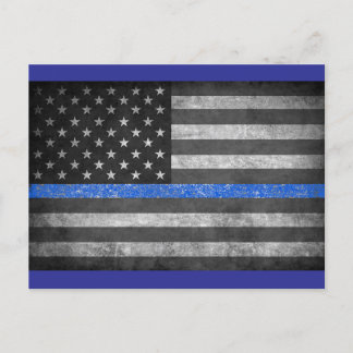 Thin Blue Line Postcard