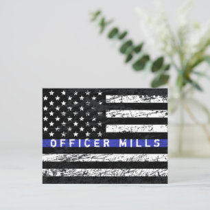Thin Blue Line Postcard