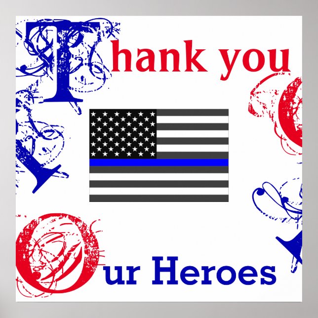 THIN BLUE LINE POSTER (Front)