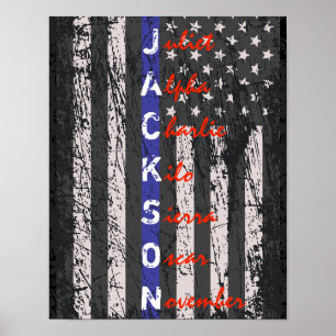 Thin Blue Line Poster