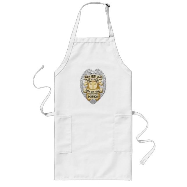 Thin Blue Line - Pray Long Apron (Front)